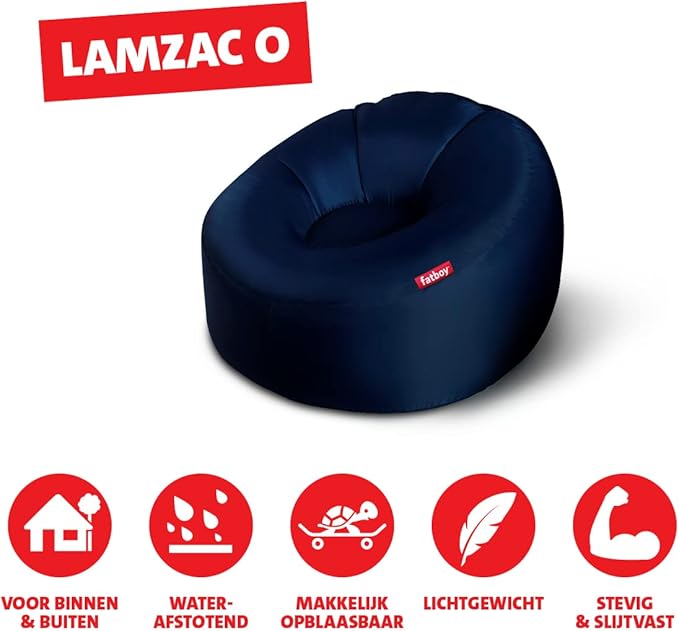 Fatboy Lamzac O Inflatable Chair Dark Blue