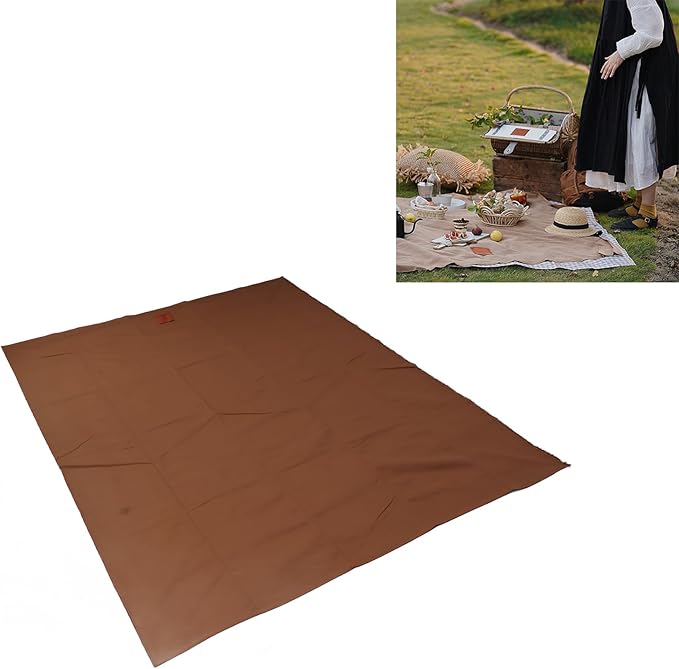 Large Thick Picnic Blanket Outdoor Portable Grass Park Outing Spring Mat with Strap Camping RV Beach Soccer Concerts Hiking Barbecues Mats for Parks Beaches