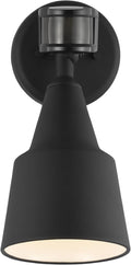 Generation Lighting 1-Light Traditional Outdoor Wall Flood Light Black 8560701PM-12 Outdoor Lights Make Charming Wall Lamps for Outdoor Decor Wall Light Fixture Uses Standard or LED Light Bulb