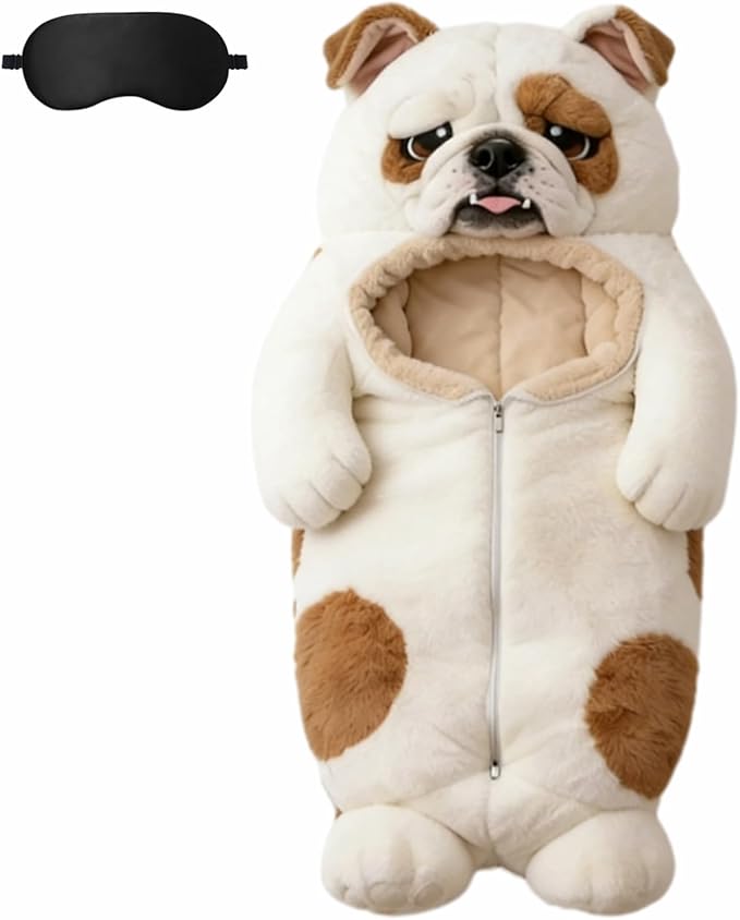 Cat Sleeping Bag Cat Sleeping Bag for Human Cat Shaped Plush Floor Lounger for Adults for Indoor Use or Camping