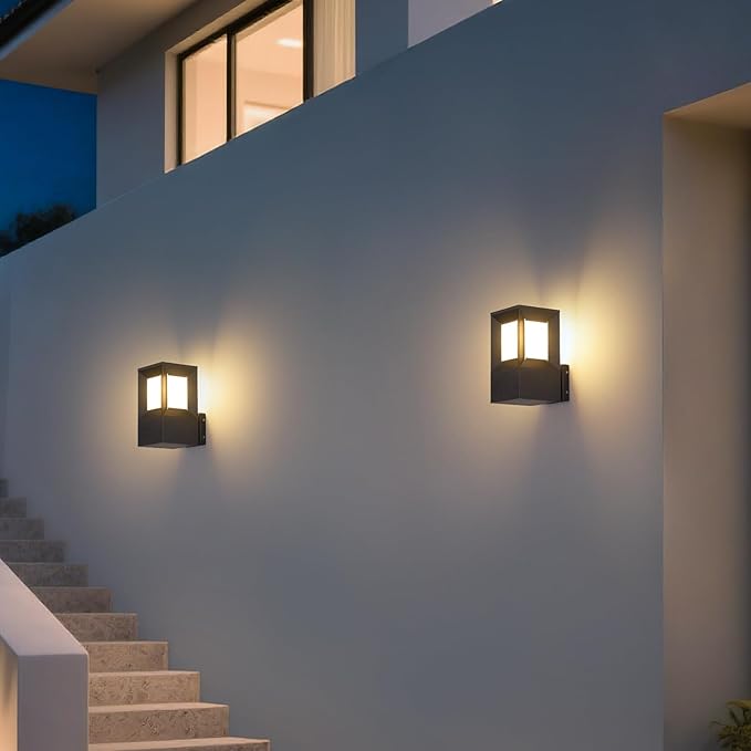 Outdoor Wall Lights 11 Waterproof Porch Lights Outdoor 3000K Exterior Wall Sconce with E26 Bulb Aluminum Exterior Lighting Fixtures Modern Outside House Light for Patio Garage 1 Pc