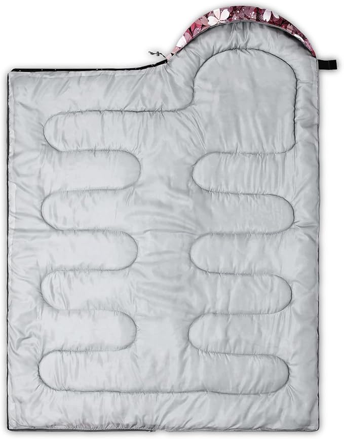 QOOMO Axolotl Cute Camping Sleeping Bags3 Season Warm &amp Cool WeatherLightweightWaterproof Sleeping Bags for Adults &amp KidsTravelingand Outdoors