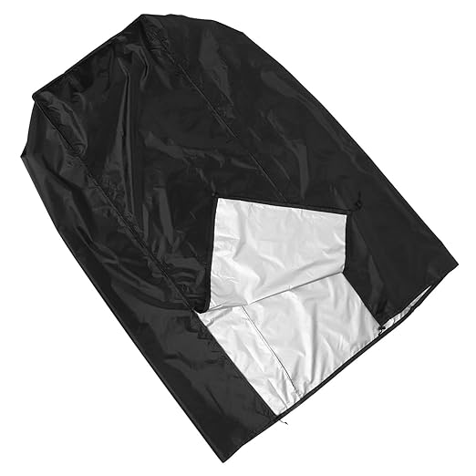 Reusable Black Oxford Cloth Bun Pan Rack Cover 210d Dustproof Protective Bakery Rack Protector 59x72x163cm for Indoor Baking Tray Storage