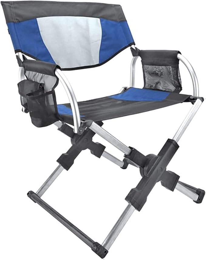 Oversized Heavy Duty Folding Camping Chair with Cup Holder Cooler Bag &amp Storage 450lbs Capacity 600D Oxford Fabric 6061 Aluminum Frame