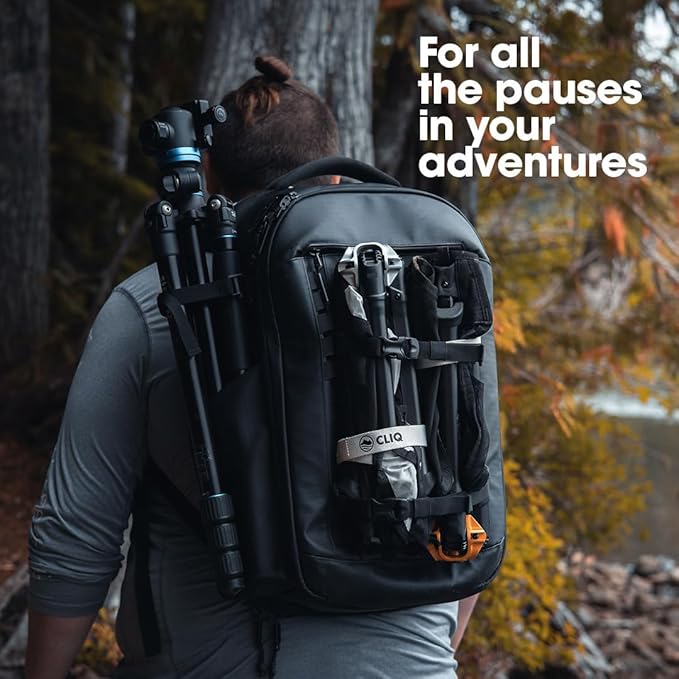 CLIQ Portable Camping Chair Version 1.0 - Lightweight Folding Chair for Camping - Supports 350 Lbs - Perfect for Outdoor Adventures - Moss