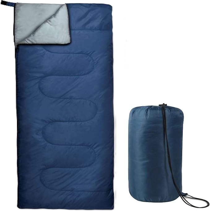 Bulk 10 Pack Envelope Sleeping Bags 4 Seasons Warm or Cold Lightweight Indoor Outdoor Sleeping Bags for Adults Backpacking Camping