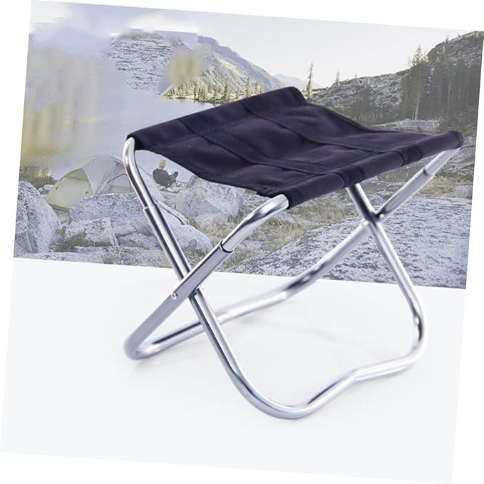 YARNOW Foldable Camping Stool Portable Outdoor Chair Oxford for Fishing Travel BBQ Stool