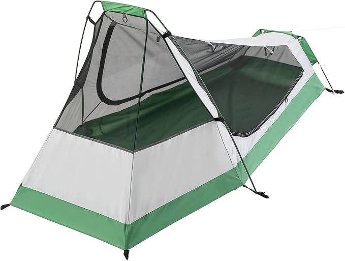 GEERTOP Ultralight Bivy Tent for 1 Person 3 Season Waterproof Single Person Backpacking Tent for Camping Hiking Backpack Travel Outdoor Survival Gear