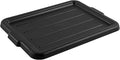 Restaurantware-LID ONLY: RW Clean 23.2 Inch x 16.9 Inch Bus Tub Lid 1 Snap-On Lid For Bus Box - With Handles Black Plastic Restaurant Tub Lid Bus Tub Sold Separately