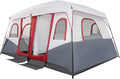 Camping Tent 8-12 People Outdoor Camping Tents 5 Large Mesh Windows Double Layer Divided Curtain Family Tent for Outdoor Camping and Backyard with Carrying Bag
