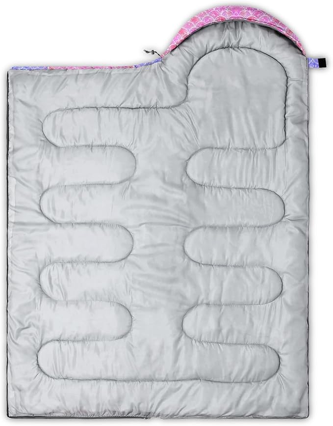 QOOMO Camping Sleeping Bags3 Season Warm &amp Cool WeatherLightweightWaterproof Sleeping Bags for Adults &amp KidsTravelingand OutdoorsCamping Gear Equipment