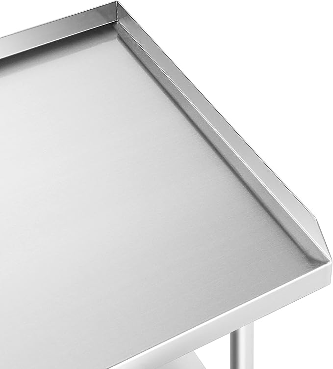 GRIDMANN NSF 16-Gauge Stainless Steel 36 L x 30 W x 24 H Equipment Stand Grill Table with Undershelf for Commercial Restaurant Kitchen