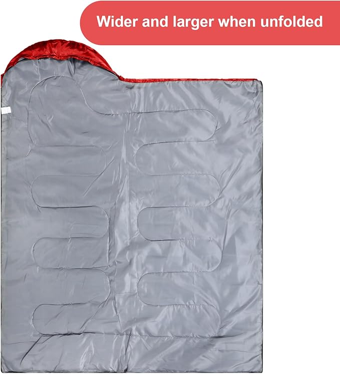 Tudomro Camping Sleeping Bag for Adults Lightweight Packable Waterproof Camping Gear Equipment to Keep Warm for Outdoor Backpacking Hiking Travel