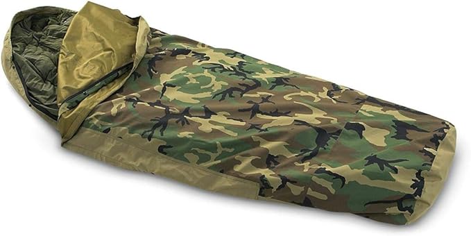 AMAZON US MILITARY ISSUE - ECWS WOODLAND MODULAR SLEEPING BAG SYSTEM 4 PIECES 71