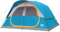 CAMPROS CP Upgraded 6/8 Person Camping Tents Waterproof Windproof Family Tent with Larger Mesh Windows &amp Door Double Layer Easy Set Up All-Season Dome Tent with Top Rainfly &amp Carry Bag