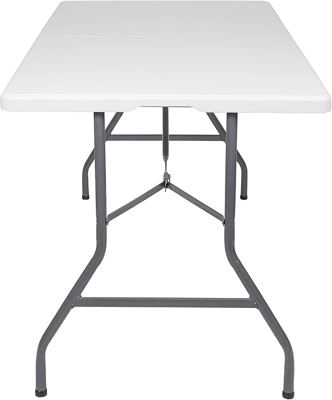 Stansport Folding Camp Table White 59.8 L x 29.1 W x 29.1 H