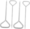 Mipcase 4Pcs Tent Stakes Heavy Duty Metal Tent Pegs for Camping Backpacking Gardening Lightweight Design for Easy Portability and Enhanced Durability