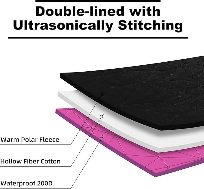 Large Outdoor Waterproof Blanket Extra Thick Fleece Stadium Blanket for Camping Car Pet Picnics - Windproof Wearable Machine Washable 80 x 58 (Rose Purple)