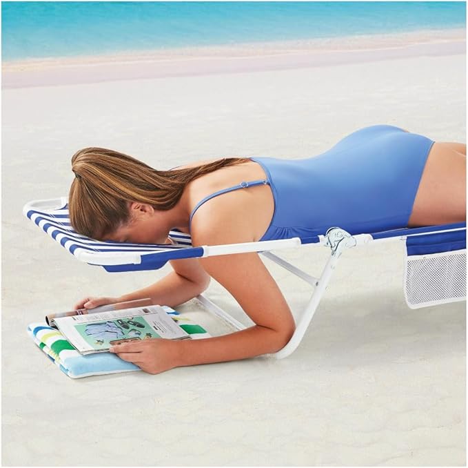 Face Down Beach Lounger Backpack Portable Beach Chair