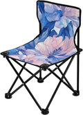 Blue Iris Portable Camping Chairs Folding Chair - Durable Oxford Fabric Lightweight Iron Frame Easy Fold Design - Ideal for Outdoor Activities Camping Fishing and Travel