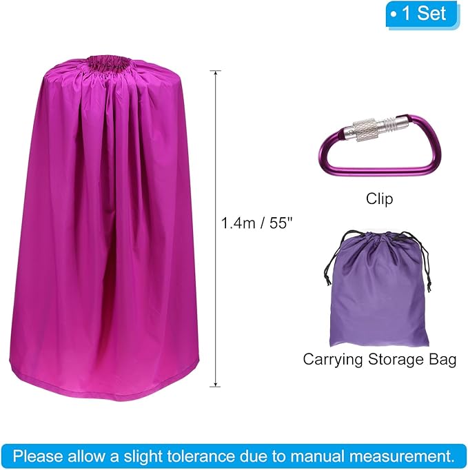 PATIKIL Portable Dressing Room 4.59ft Length Instant Dressing Cover Up Changing Tent Privacy Shelters for Beach Boating Camping Competition Rose Red