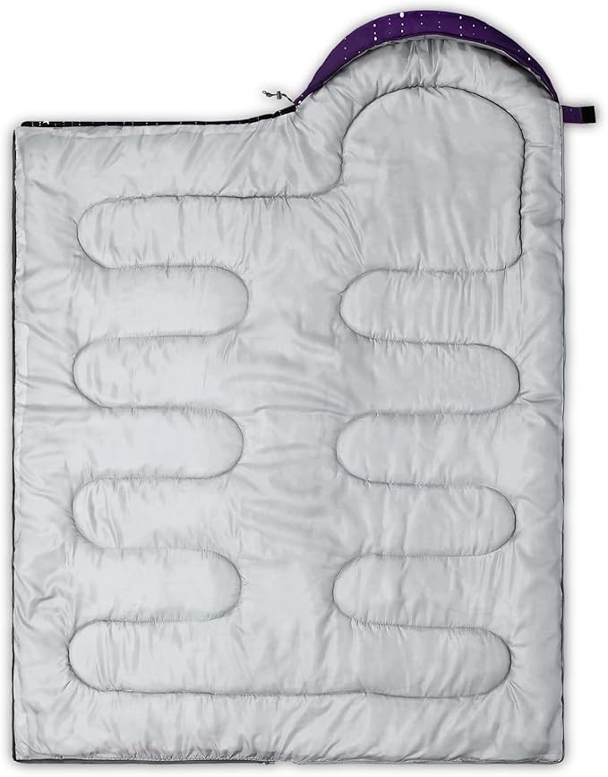QOOMO Camping Sleeping Bags3 Season Warm &amp Cool WeatherLightweightWaterproof Sleeping Bags for Adults &amp KidsTravelingand OutdoorsCamping Gear Equipment
