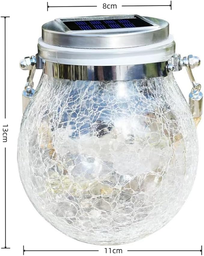 Solar Lanterns Outdoor  Warm White LED Waterproof Garden Hanging Lights for Patio Yard Lawn Pathway Bright Weather-Resistant String Lights (2 Pack RGB)