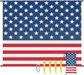 American Flag Beach Blanket Sandproof Beach Mat 68 x 59 Waterproof Quick Drying Sand Free Mat with 4 x Ground Spikes for Outdoor Travel Camping Hiking America 4th of July