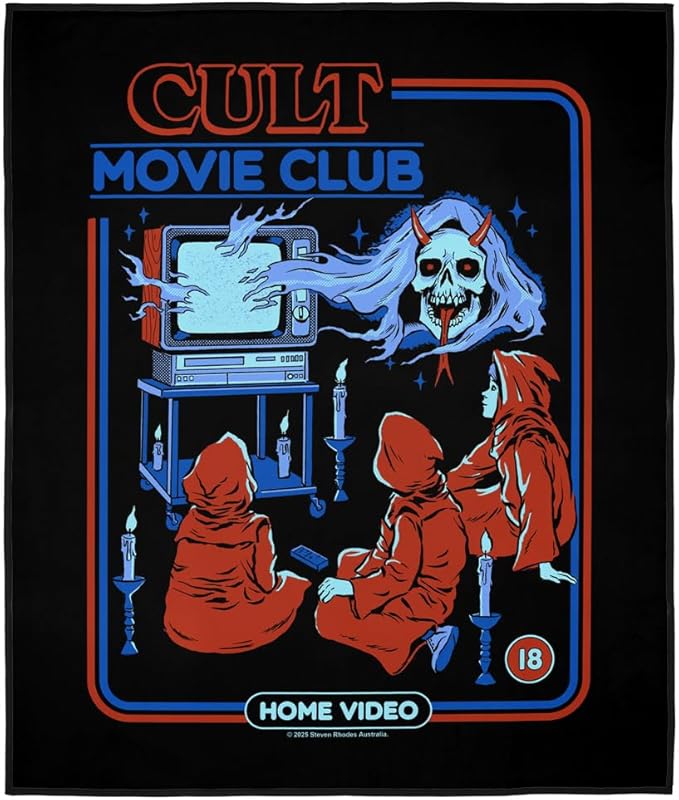 LOGOVISION Steven Rhodes Cult Movie Club Outdoor Blanket for Picnic Beach Camping Park Tailgate 50x60