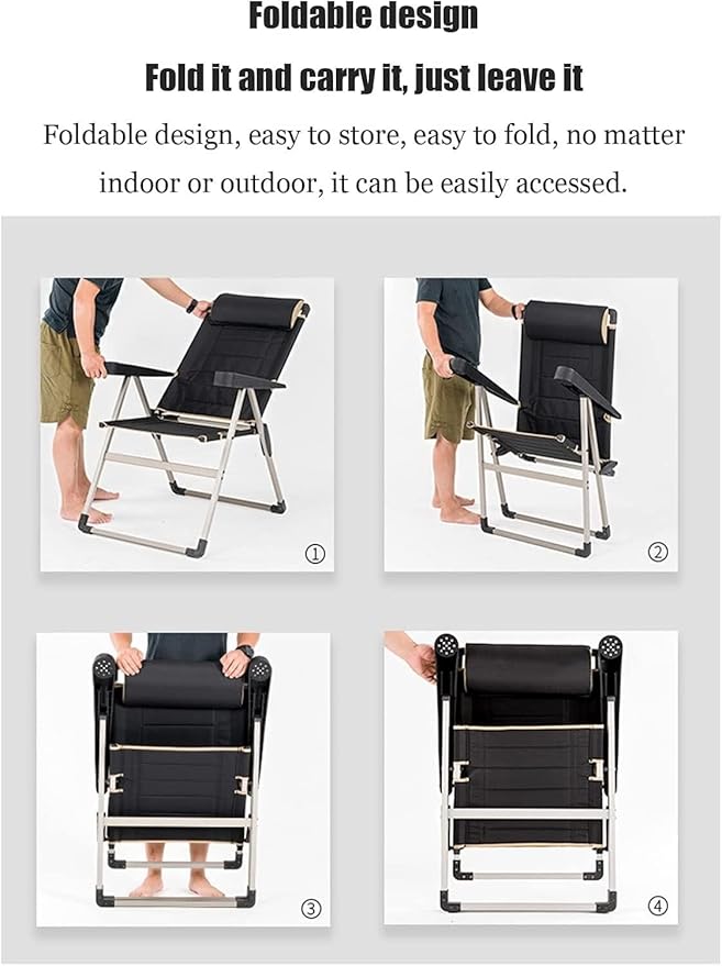 Camping Chair Camp Chair High Back Camping Chair Folding Chair Portable Oversized Armchairs Fishing Camping Beach Deck Chair Folding Chairs Outdoor Fishing Chair