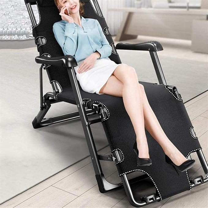 Lounge Outdoor Reclining Sun Lounger Chair with Cushions and Footrest Folding Chair for Garden Camping Deck Padded Foldable Sunlounger Recliner