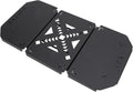 Folding Coffee Station for Lunch Box Portable Camping &amp Outdoor Table Top Aluminum Alloy with Hollow Pattern Side Expansion Panel for Fishing Boxes Compact &amp Durable Design