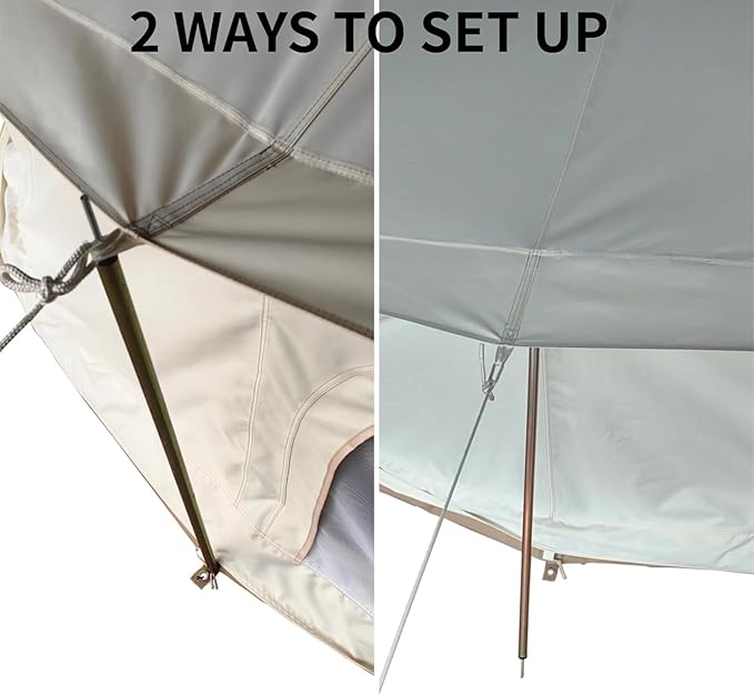 DANCHEL OUTDOOR Short Guy Poles for Canvas Bell Tent Camping Windproof Galvanize Steel Durable Yurt Tent Unadjustable Pole Glamping Gear Accessories80cm/31.5''