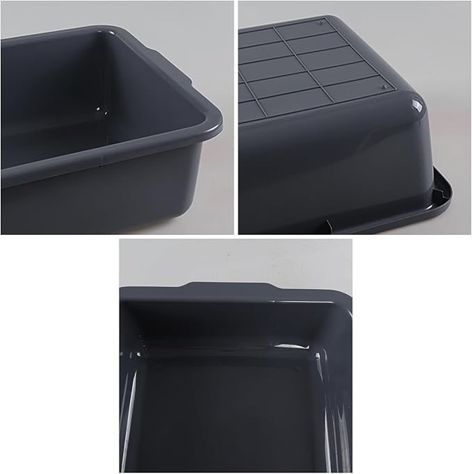 36 Liter Commercial Large Plastic Bus Box Restaurant Bus Tubs 4 Packs