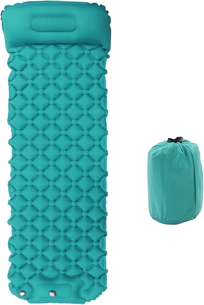Topyond Inflatable Sleeping Mat Camping Sleeping Pad Ultralight Inflatable Sleeping Mat with Built in Pump Backpacking Camping Air Mattress for Camping