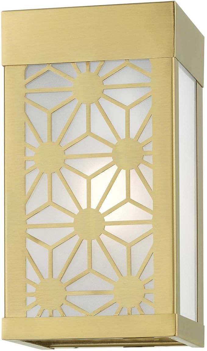 Livex Lighting 24321-32 Berkeley Outdoor ADA Small Sconce Satin Gold