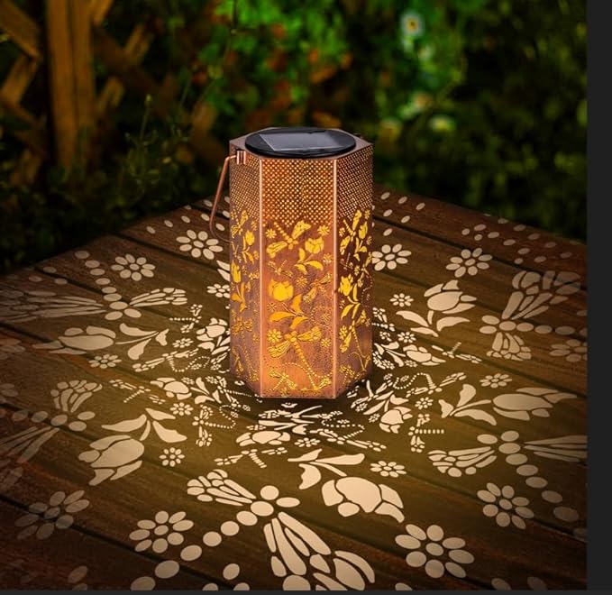 Dragonfly Solar Lanterns Outdoor Waterproof - Mothers Day Gifts for Mom Grandma Birthday Gifts for Women Solar Lights Outdoor Garden Decor for Outside