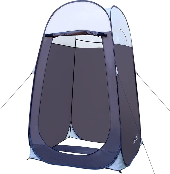 Leader Accessories Pop Up Shower Tent Dressing Changing Room Privacy Portable Camping Shelters 4' x 4' x 78 H Extra-Large Space