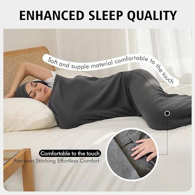 Sleep Pod - Weighted Wearable Blanket Hoodie for Anxiety Relief &amp Deep Sleep Portable Personal Sleeping Bag for Travel Camping and Cozy Lounging