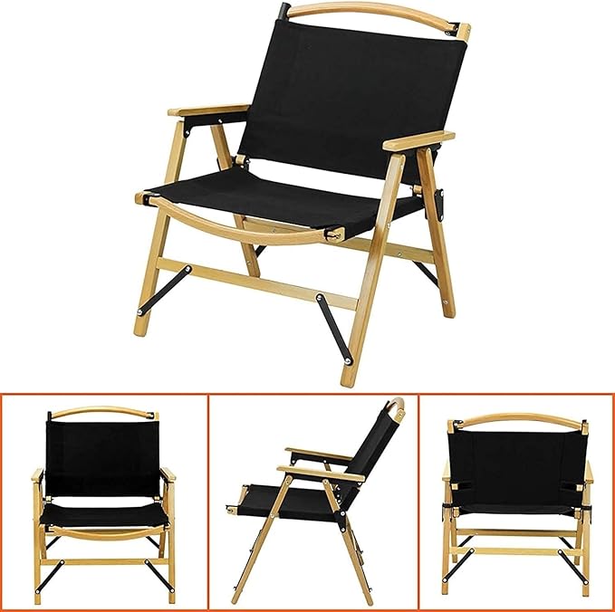 Portable Folding Beach Chair Ultralight Outdoor Camping Chair with Ergonomic Backrest &amp Armrests Foldable for Picnic Fishing and Hiking White