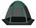 Screen Tent with Removable Floor Siebwin 10'x10' Six-Sided Gazebos with Mosquito Netting Sunproof Outdoor Canopy Tent for 4-6 People Family Backyard Party Outside Activities Green