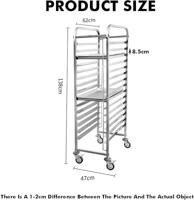 Quick Rack for Baking PansHeavy-Duty Rolling Baking Pan Speed Rack for Bread Proofing &amp Storage - Ideal for Bakeries &amp Commercial Kitchens - Maximize Efficiency &amp Space