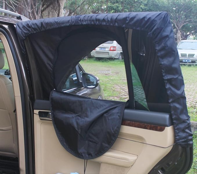 MC&ampSA Window Tent SUV Tent Screen Mesh Sun Shade Cover Sleep in Car Air Flow in Keep Bugs Out for Camping Road Trip