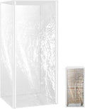 QWORK Bun Pan Rack Cover with Zippers Clear Plastic Sheet Pan Rack Cover 28 L x 23 W x 61 H 20-Tier
