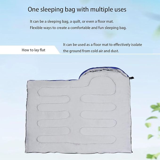 All - Season Warm Sleeping Bag Versatile Lightweight Camping Sleeping Bag with Waterproof &amp Skin - Friendly Fabric Machine Washable Ideal for Outdoor Camping Home &amp Travel