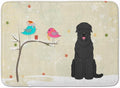 Christmas Black Russian Terrier Machine Washable Memory Foam Mat