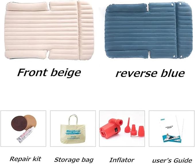 Inflatable Mattress Mattress for Camper Soft Mattress for SUV Back Seat Flocked PVC Material Travel Rest Bed