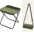 Foldable Backpack Stool 2026 Upgrade Portable Foldable Stool Can Turned Into Satchel with Storage Pouch Folding Camping Stool Foldable Pocket Chair Seats for Hiking Fishing Camping (Green Large)