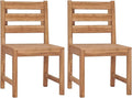 Patio Chairs Set of 2 Outdoor Furniture Teak Wood Lounge Chairs Outdoor Patio Chairs with Backrest Dining Chairs for Garden Patio Lawn Deck and Porch