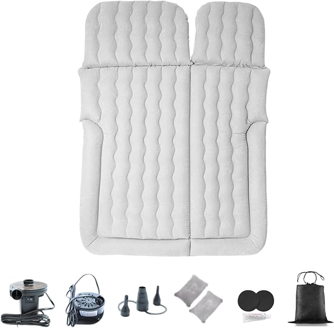SUV Air Mattress - Thickened &amp Multifunctional Inflatable Bed for Outdoor Camping Road Trips - Portable Car Mattress for Adults Travelers with SUV Truck